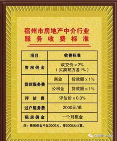 宿州市房地产中介服务收费新标准出台，市场走向规范化